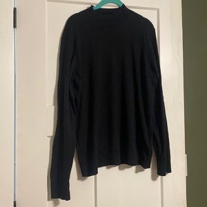 Gently used basic black sweater with a slight funnel neck size XL